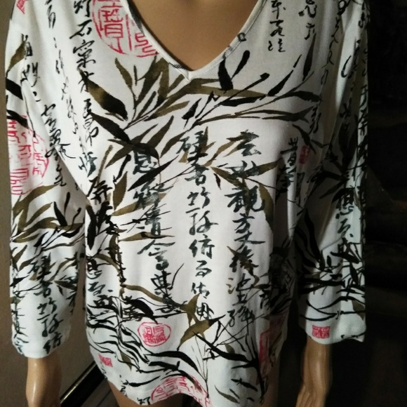 Chico's Tops - Chico's Asian inspired top